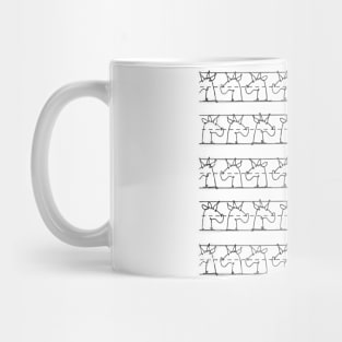 Cursive Unicorns Mug